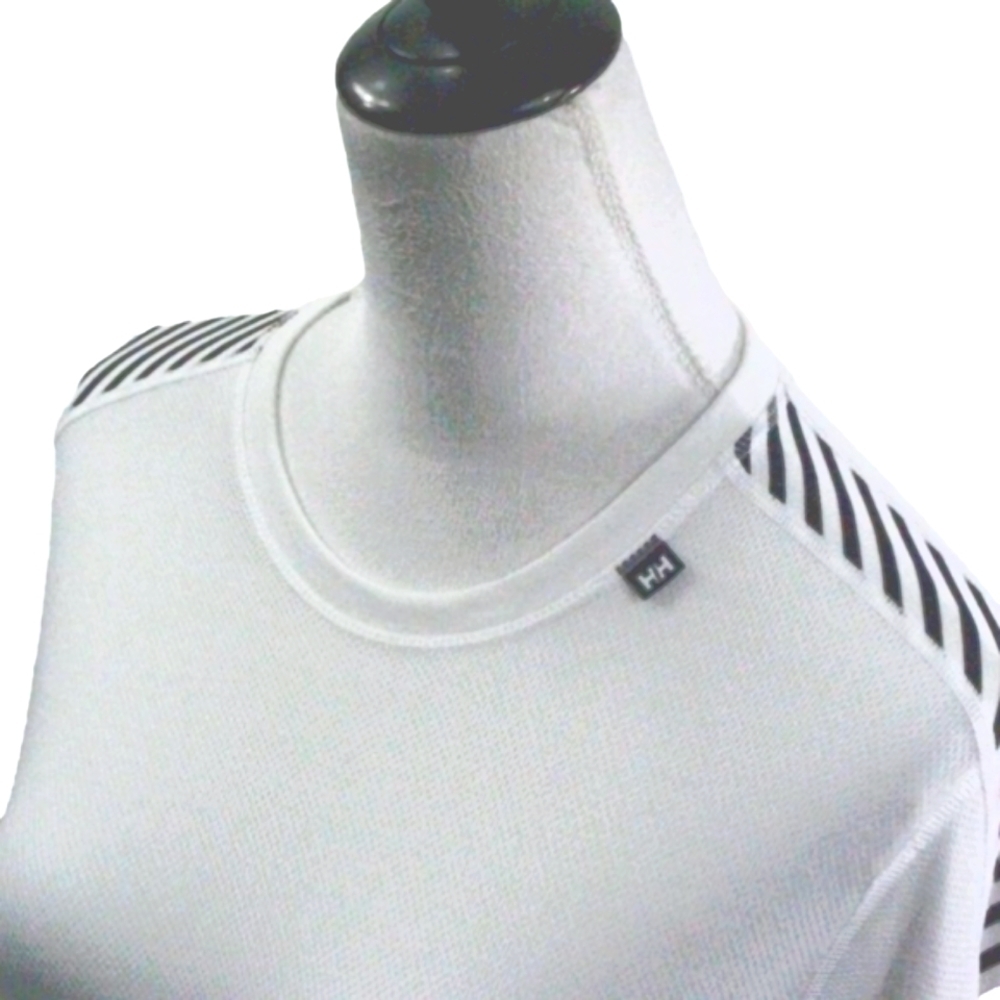 Helly Hansen White/Black Long Sleeve Athletic Top Size Small